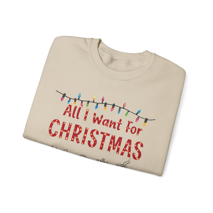 All I Want for Christmas… and Maybe More Dogs Crewneck Sweatshirt - brillasTU #