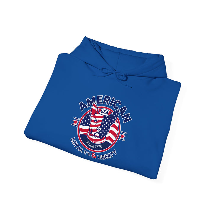 American Spirit Hoodie Patriotic Loyalty & Liberty Unisex Sweatshirt