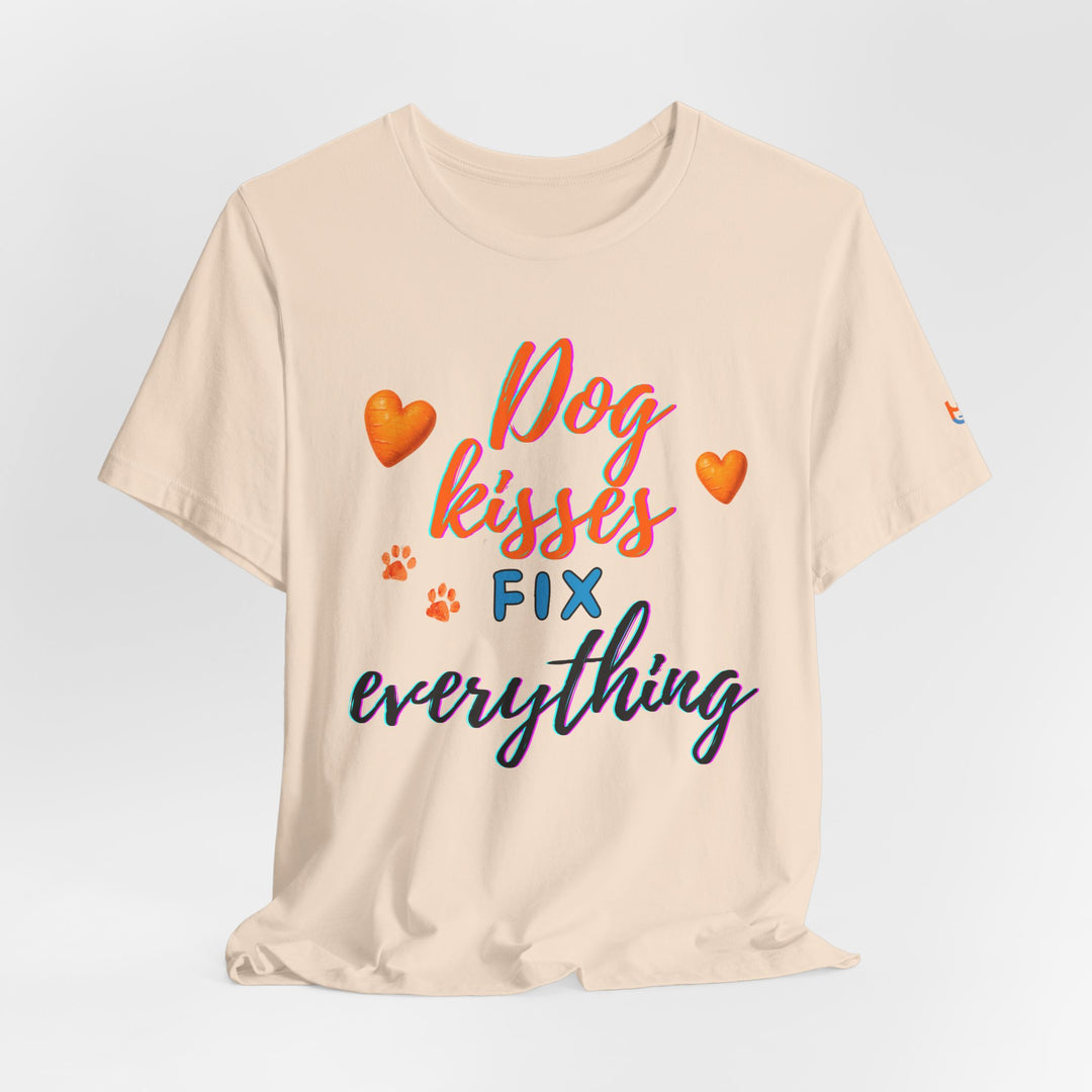 brillasTU Dog Kisses Tee Dog Lover Soft Cotton