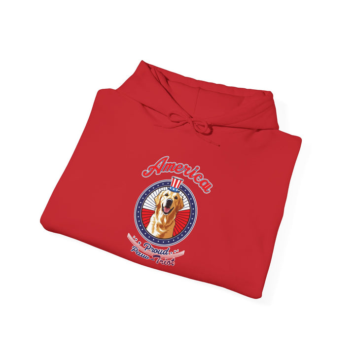 Proud Paw-Triot" Patriotic Dog Hoodie Unisex USA Pride Sweatshirt