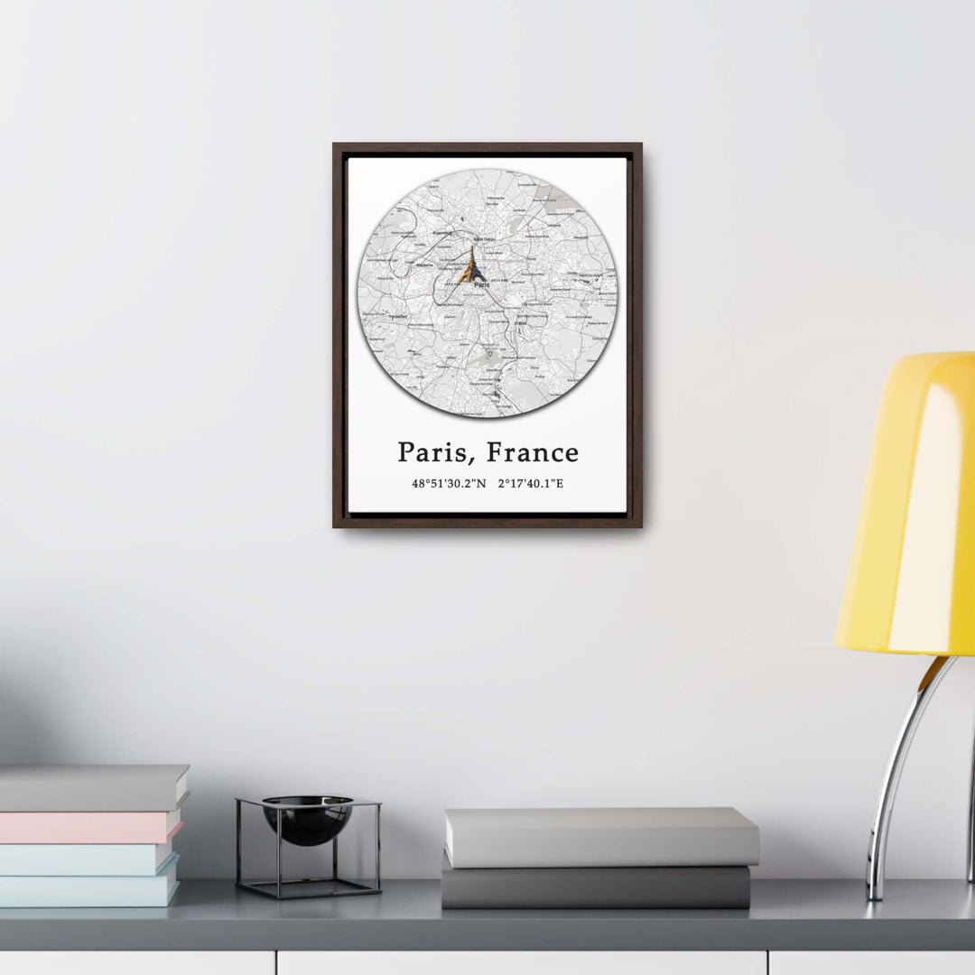 Paris France Map Gallery Canvas Wraps, Vertical FrameParis France Map Gallery Canvas Wraps, Vertical Frame. Let your personality be reflected in the artwork adorning your walls. This vertical gallery-wrapped canvas print will always look as tight and flat