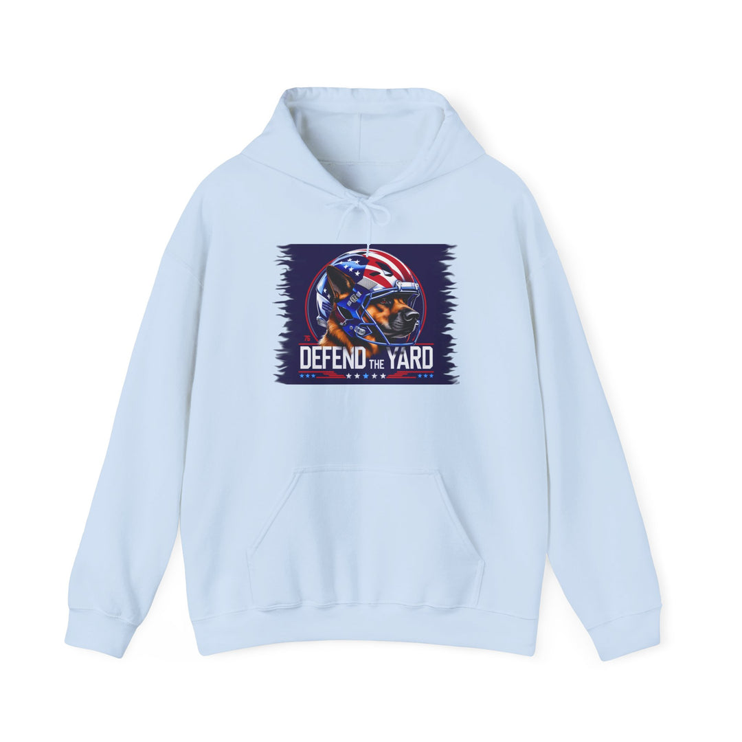 Patriotic Dog Hooded Sweatshirt, Cozy Unisex Blend, Pet Lover Gift, Casual Wear