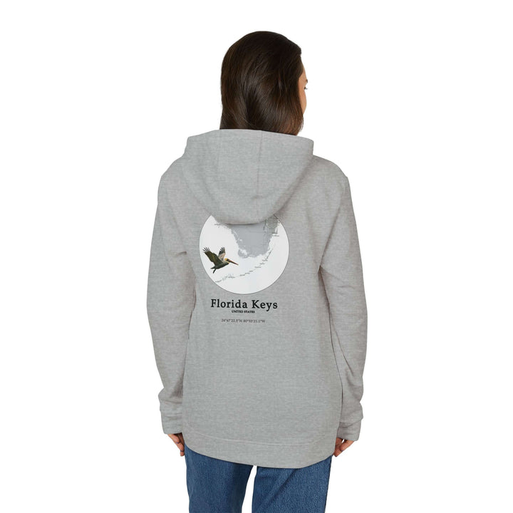 Customized Adidas Unisex Fleece Hoodie - Florida Keys PelicanCustomized Adidas Combining comfort with sustainability, this Florida Keys Unisex customized Adidas fleece hoodie redefines cozy cool. Crafted from a blend of 70% BCI cotton and 30% recycled pol