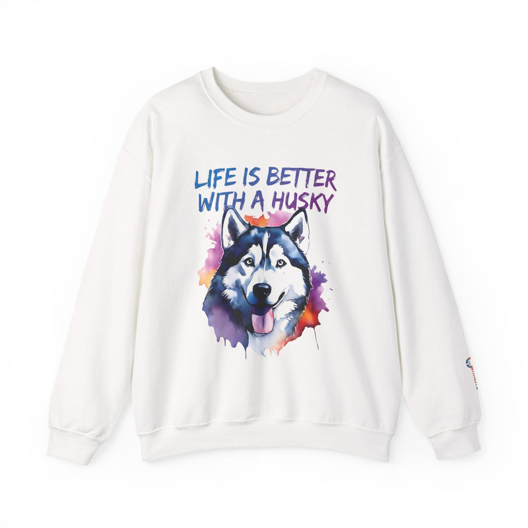 BrillasTU Life is Better with a Husky Crewneck - Unisex Sweatshirt - brillasTU #