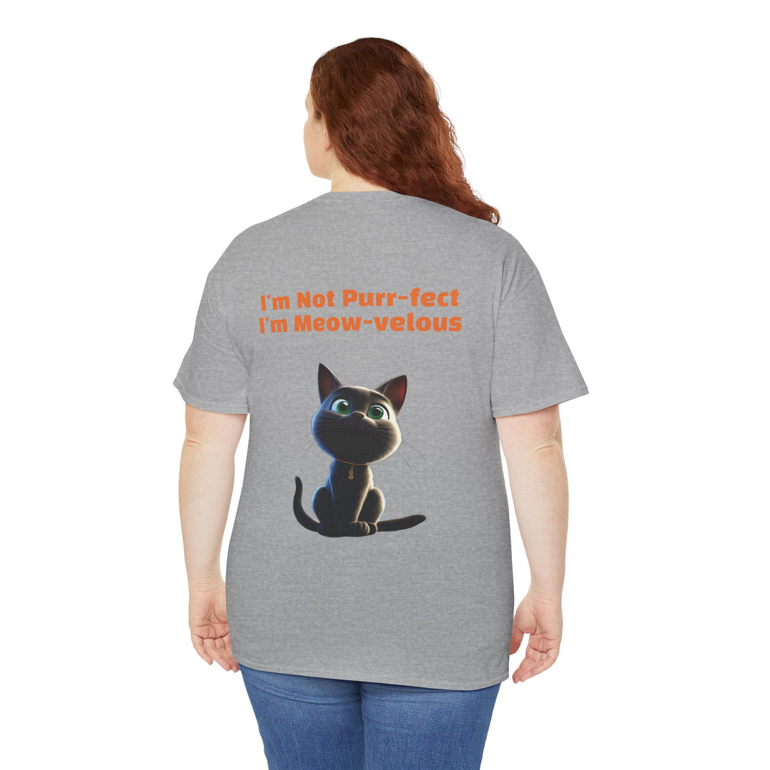 Black Cat, Bad Luck... Or Good Luck? Customized Gildan Unisex Heavy Cotton Tee