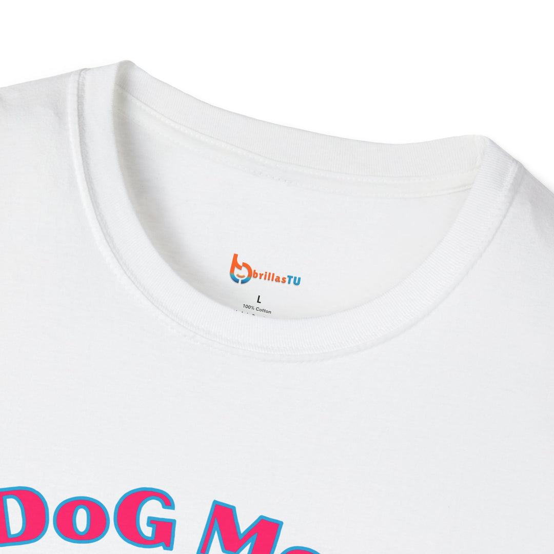 BrillasTU Colorful Paw Heart Dog Mom Softstyle Tee - Unisex Pet Shirt - brillasTU #