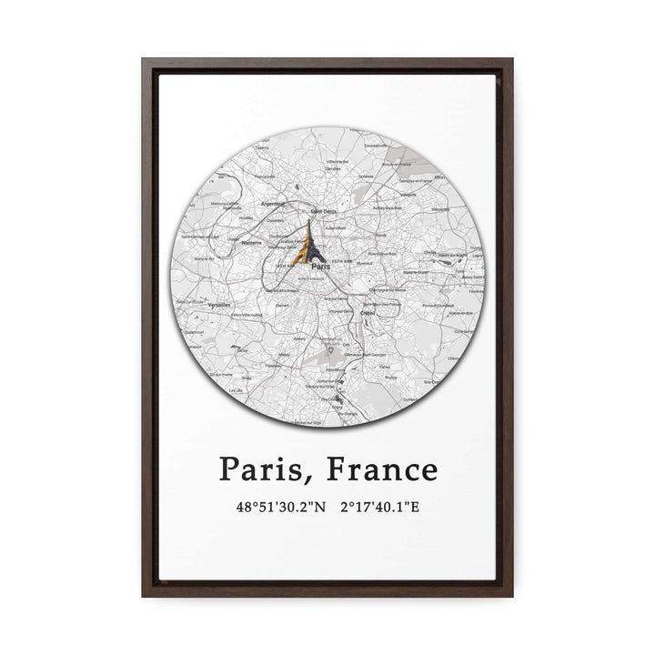 Paris France Map Gallery Canvas Wraps, Vertical FrameParis France Map Gallery Canvas Wraps, Vertical Frame. Let your personality be reflected in the artwork adorning your walls. This vertical gallery-wrapped canvas print will always look as tight and flat