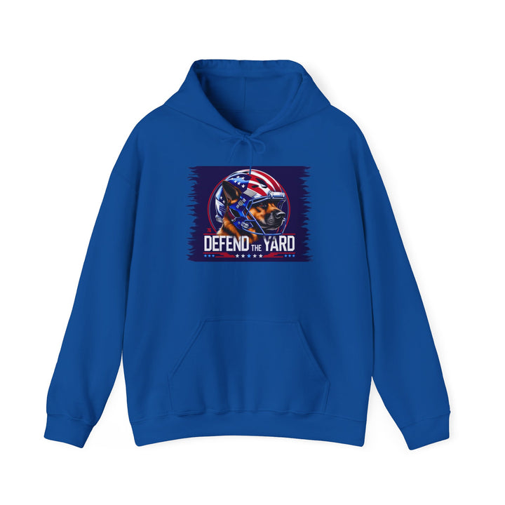 Patriotic Dog Hooded Sweatshirt, Cozy Unisex Blend, Pet Lover Gift, Casual Wear