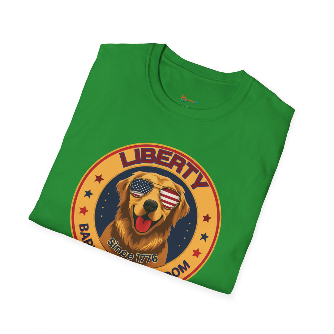 BrillasTU Liberty Dog Patriotic Tee - Unisex Freedom Lover Shirt - brillasTU #