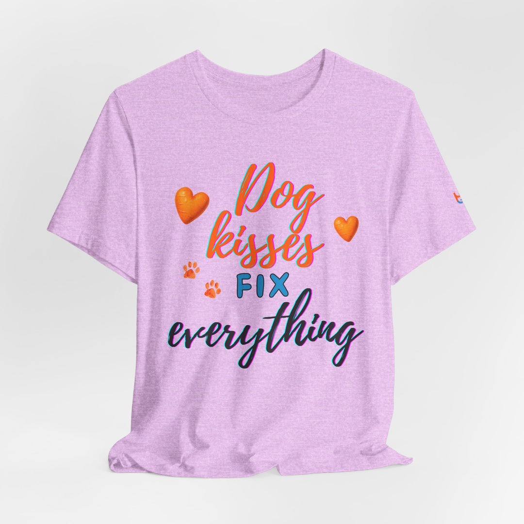 brillasTU Dog Kisses Tee Dog Lover Soft Cotton