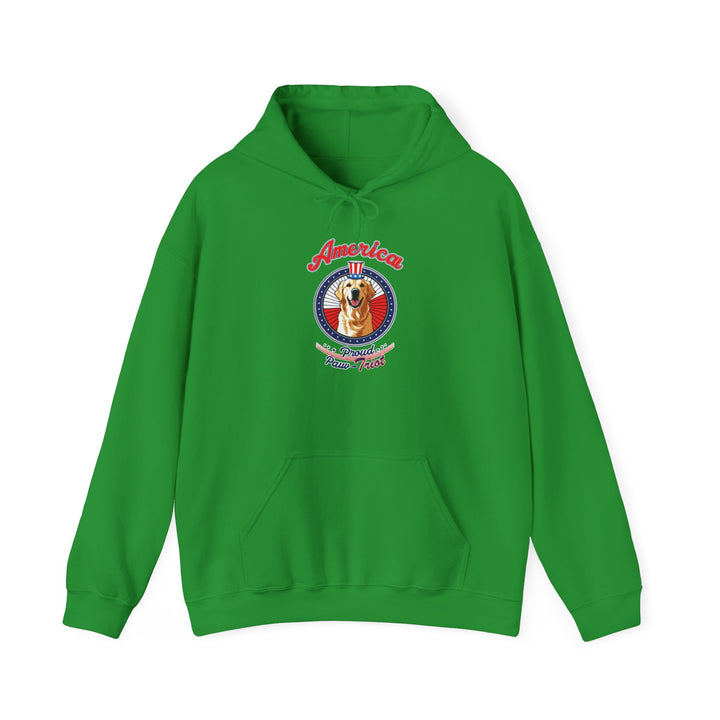 Proud Paw-Triot" Patriotic Dog Hoodie Unisex USA Pride Sweatshirt