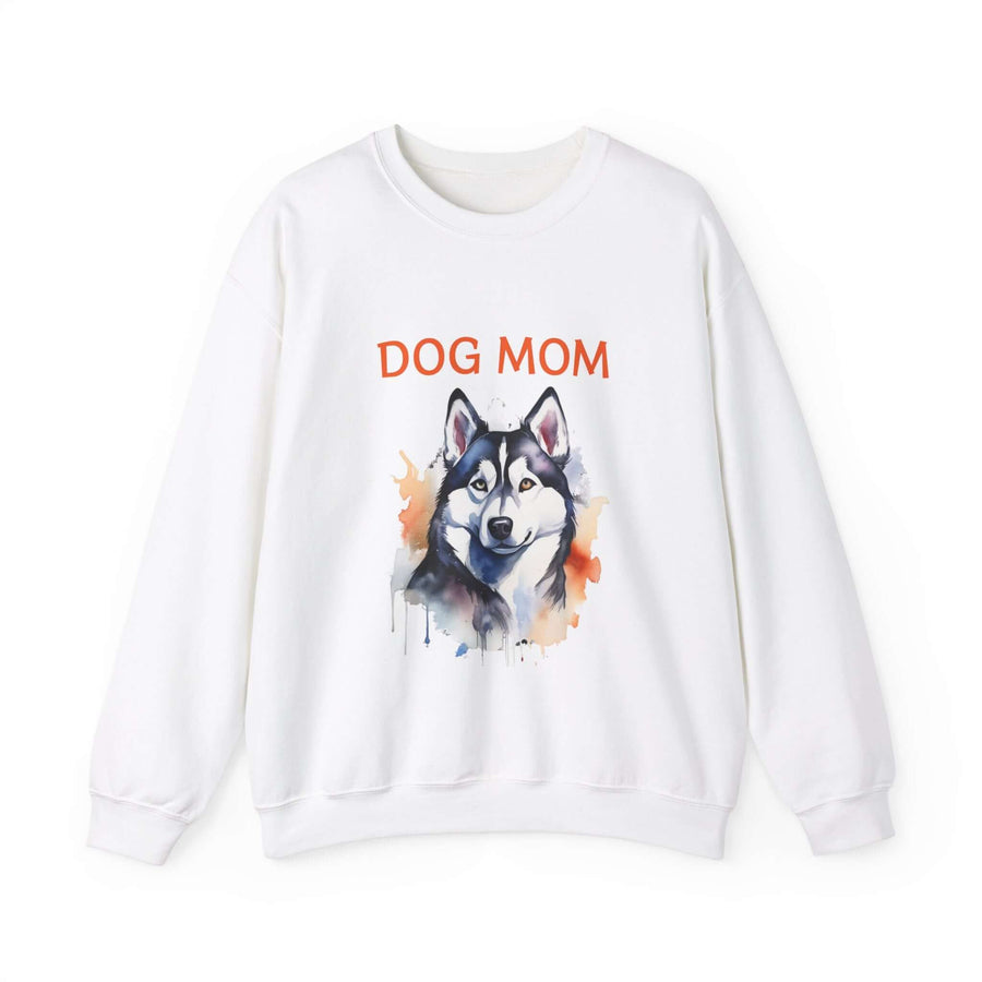 Dog Mom Siberian Husky Custom Gildan Unisex Crewneck Sweatshirt, Animal Lover Gift, Cozy Graphic Jumper - brillasTU