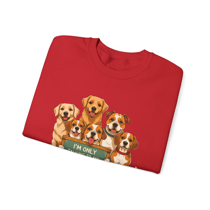 I'm Only Talking to My Dog Today" Sweatshirt - Cozy & Funny Dog Lover Gift, Unisex Crewneck