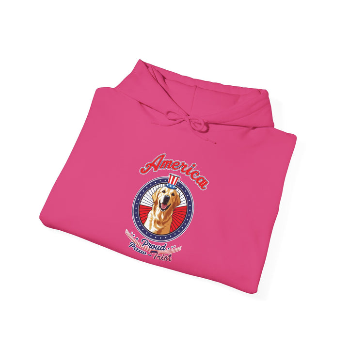 Proud Paw-Triot" Patriotic Dog Hoodie Unisex USA Pride Sweatshirt