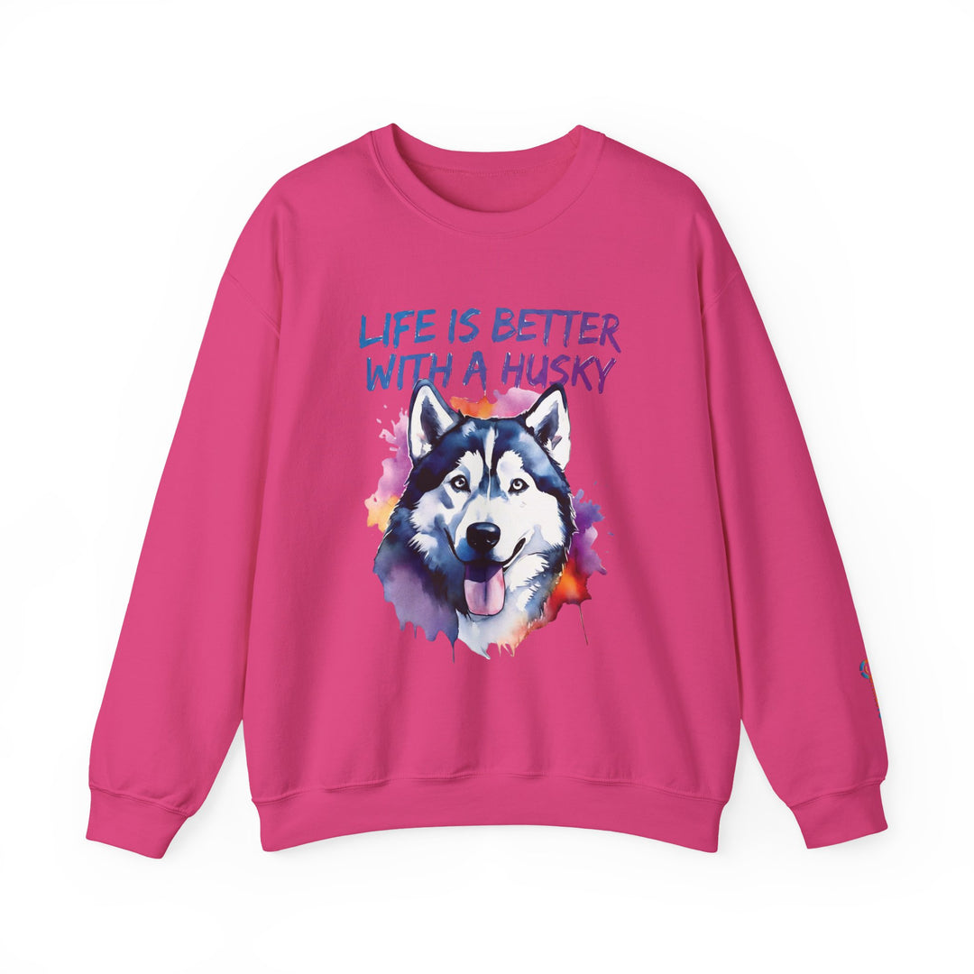 BrillasTU Life is Better with a Husky Crewneck - Unisex Sweatshirt - brillasTU #