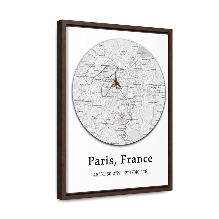 Paris France Map Gallery Canvas Wraps, Vertical FrameParis France Map Gallery Canvas Wraps, Vertical Frame. Let your personality be reflected in the artwork adorning your walls. This vertical gallery-wrapped canvas print will always look as tight and flat