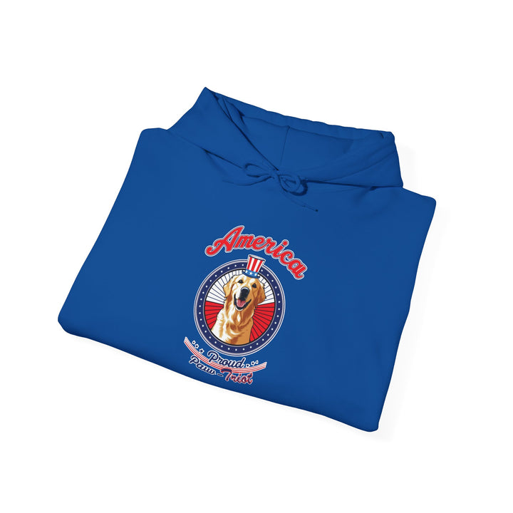 Proud Paw-Triot" Patriotic Dog Hoodie Unisex USA Pride Sweatshirt