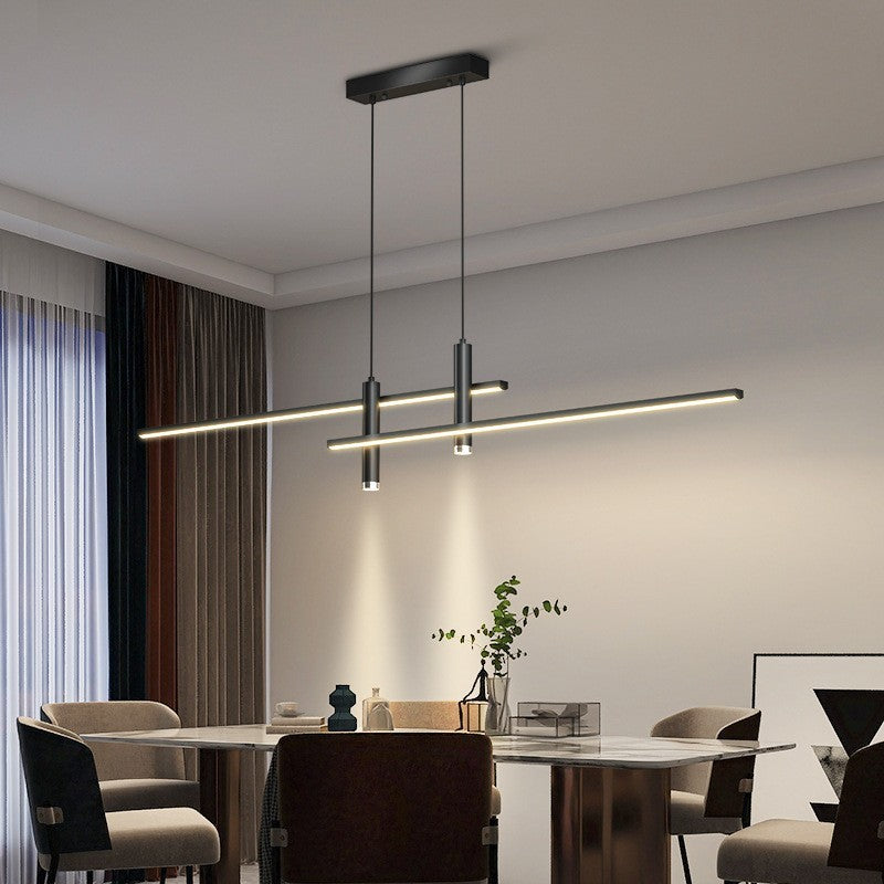 Nordic Restaurant Ceiling Lamp 36V Minimalist Strip Dining-room Lamp