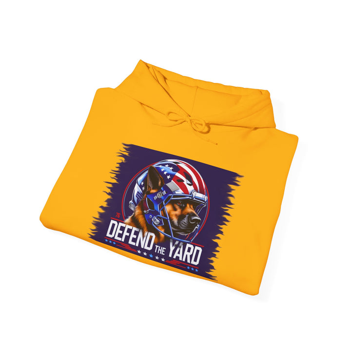 Patriotic Dog Hooded Sweatshirt, Cozy Unisex Blend, Pet Lover Gift, Casual Wear