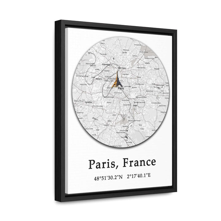 Paris France Map Gallery Canvas Wraps, Vertical FrameParis France Map Gallery Canvas Wraps, Vertical Frame. Let your personality be reflected in the artwork adorning your walls. This vertical gallery-wrapped canvas print will always look as tight and flat