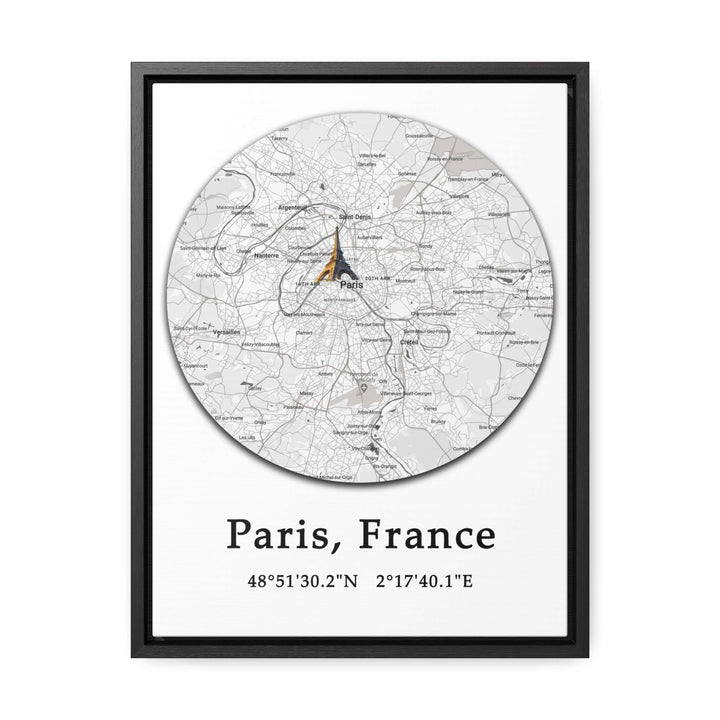 Paris France Map Gallery Canvas Wraps, Vertical FrameParis France Map Gallery Canvas Wraps, Vertical Frame. Let your personality be reflected in the artwork adorning your walls. This vertical gallery-wrapped canvas print will always look as tight and flat