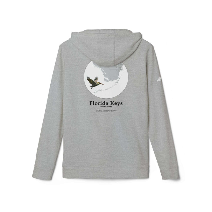 Customized Adidas Unisex Fleece Hoodie - Florida Keys PelicanCustomized Adidas Combining comfort with sustainability, this Florida Keys Unisex customized Adidas fleece hoodie redefines cozy cool. Crafted from a blend of 70% BCI cotton and 30% recycled pol