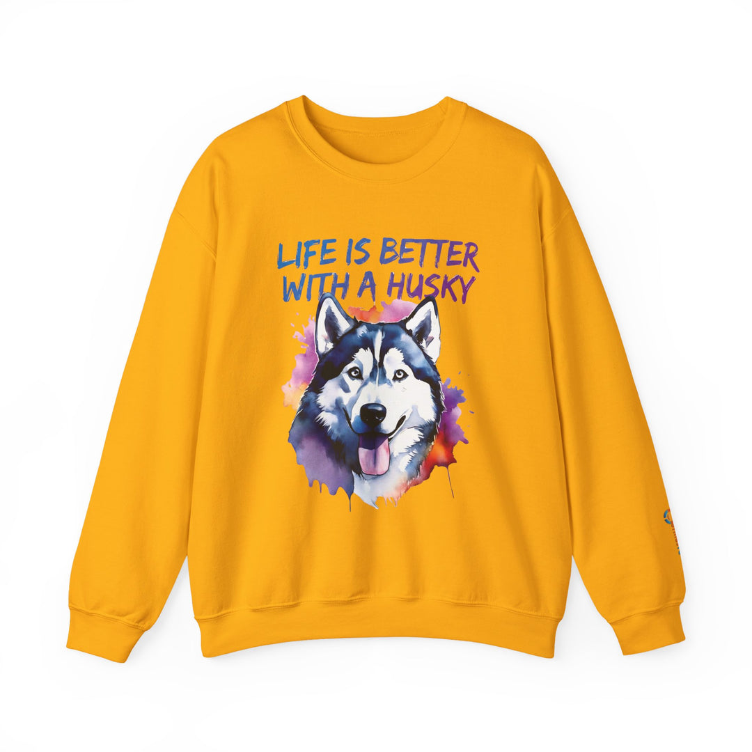 BrillasTU Life is Better with a Husky Crewneck - Unisex Sweatshirt - brillasTU #