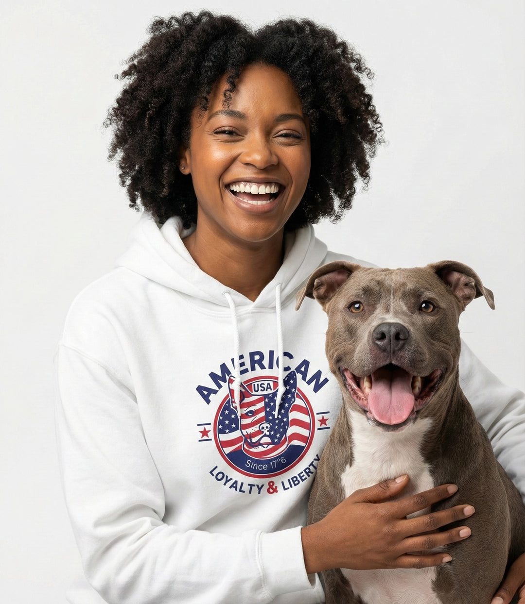 Sudadera unisex con capucha American Spirit, lealtad patriótica y libertad