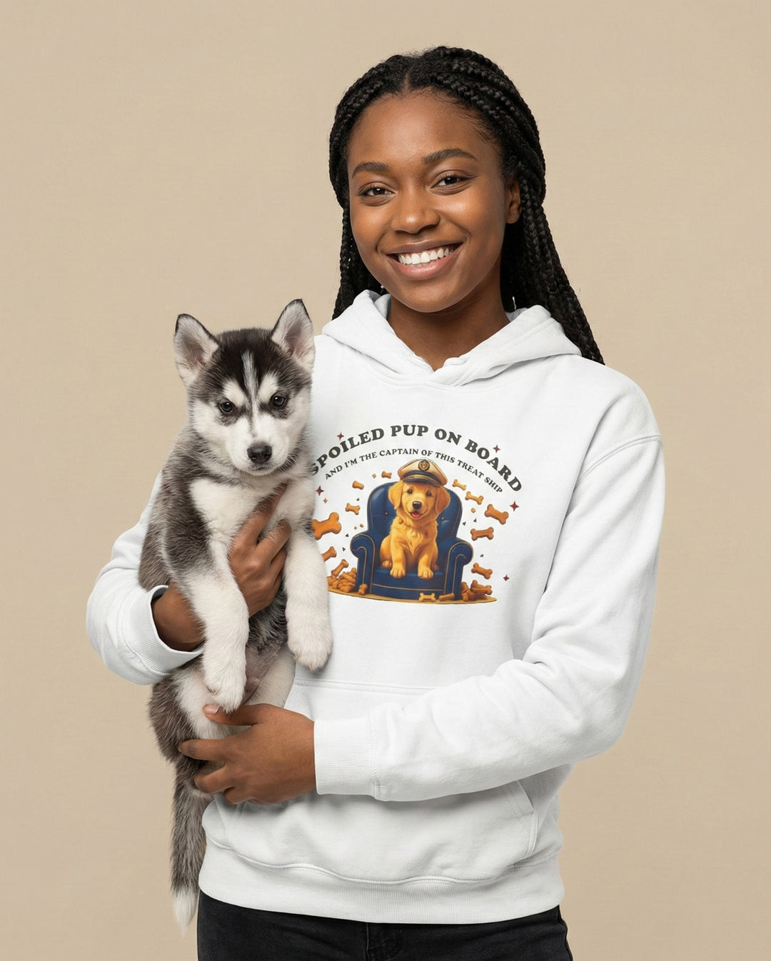 Sudadera con capucha "Cachorro consentido a bordo": el regalo perfecto para los amantes de los perros.