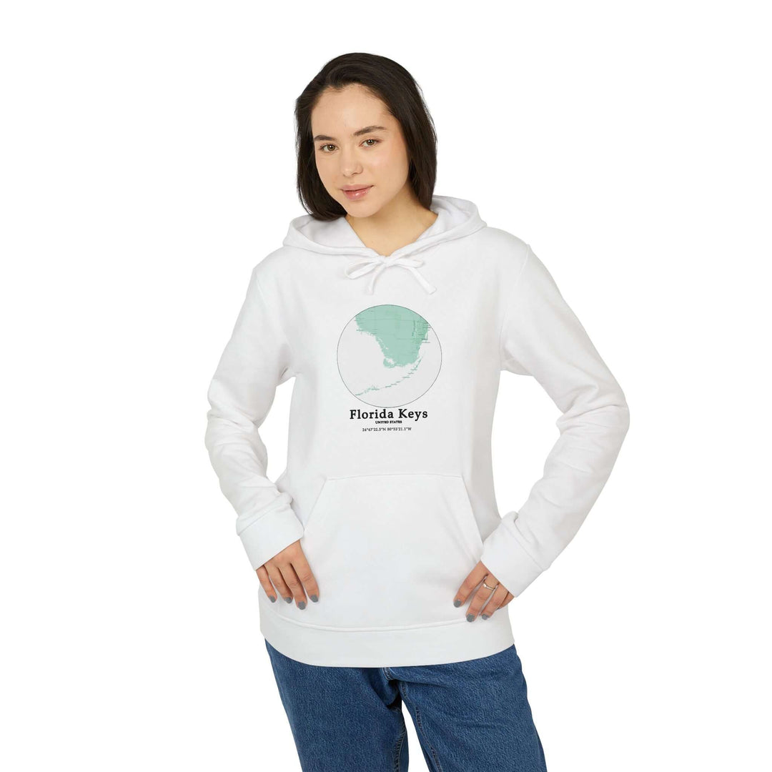 Customized Adidas Unisex Fleece Hoodie - Florida Keys PelicanCustomized Adidas Combining comfort with sustainability, this Florida Keys Unisex customized Adidas fleece hoodie redefines cozy cool. Crafted from a blend of 70% BCI cotton and 30% recycled pol