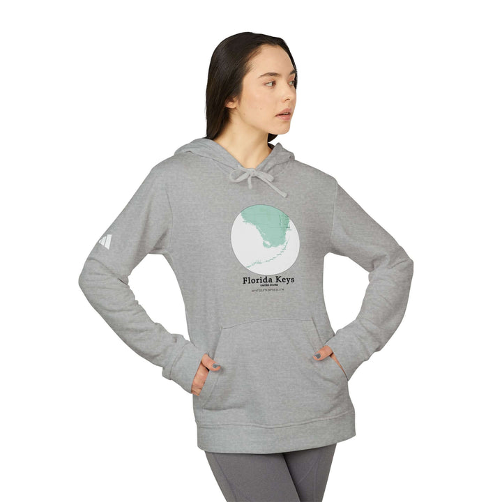 Customized Adidas Unisex Fleece Hoodie - Florida Keys PelicanCustomized Adidas Combining comfort with sustainability, this Florida Keys Unisex customized Adidas fleece hoodie redefines cozy cool. Crafted from a blend of 70% BCI cotton and 30% recycled pol