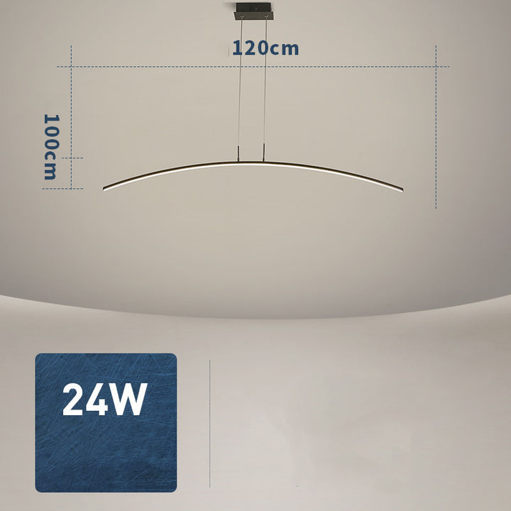 Modern Arc Chandelier with Adjustable Brightness measurements 4