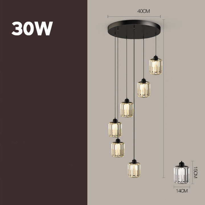Modern Crystal Staircase Chandelier 3