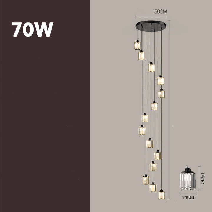 Modern Crystal Staircase Chandelier 5