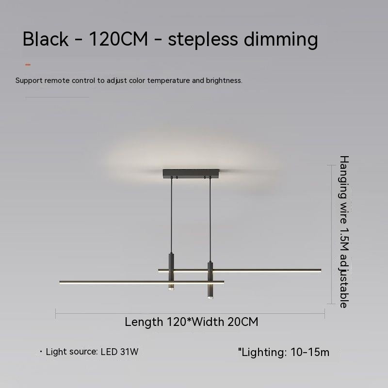 Nordic Restaurant Ceiling Lamp 36V Minimalist Strip Dining-room Lamp