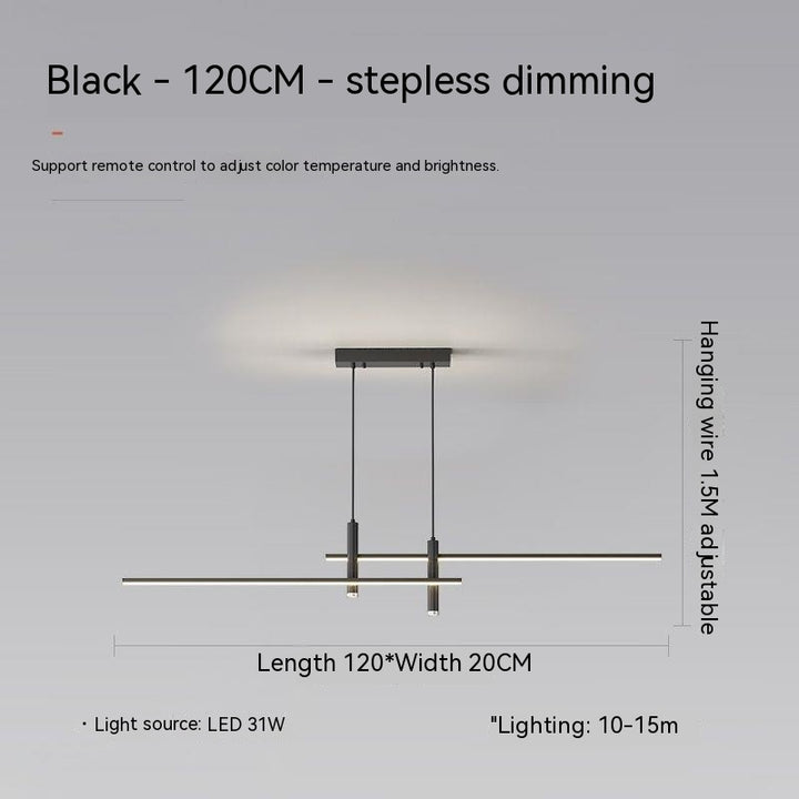 Nordic Restaurant Ceiling Lamp 36V Minimalist Strip Dining-room Lamp