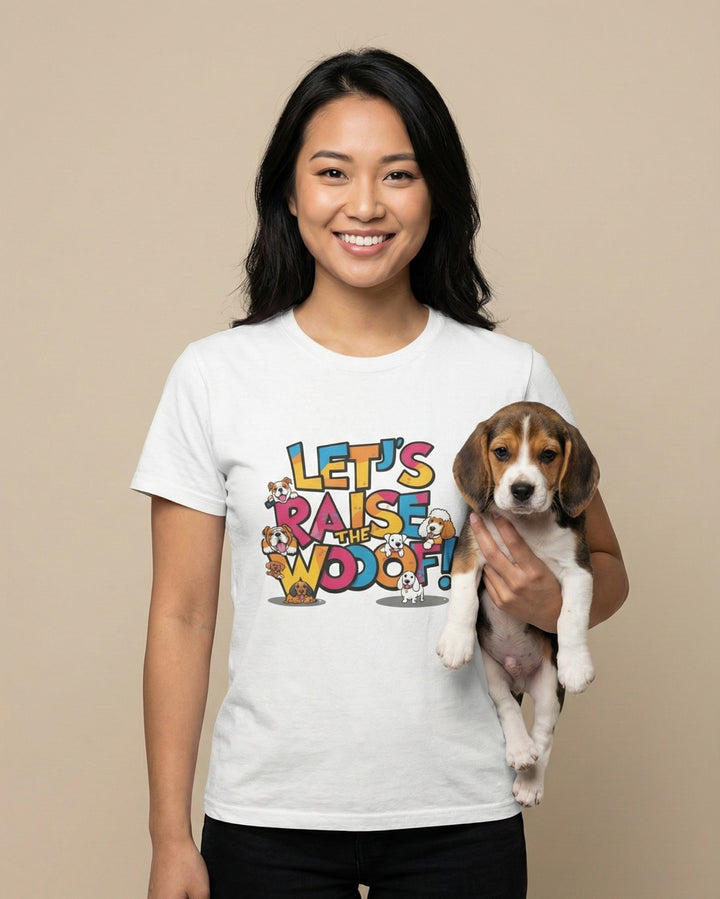 Camiseta de algodón caprichosa: ¡Aumentemos la paciencia! Regalo para amantes de los perros, camiseta divertida para amantes de las mascotas, camiseta de animales adorables, regalo de cumpleaños para perros.